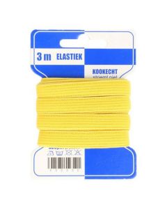 Blauwe kaart elastiek geel