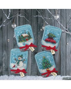 Borduurpakket vintage kerst ornamenten van Dimensions 70-08997 borduren