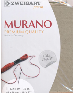 Borduurstof Murano 32counts/12.6 draadjes per cm kleur 306 taupe van Zweigart