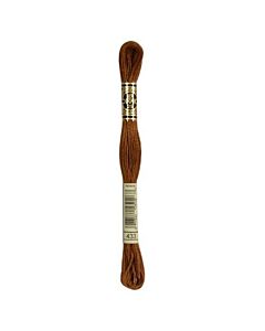 Borduurzijde DMC Mouline Special 117 kl.434 chocolade bruin
