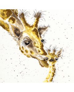 Borduurpakket giraf met jong - First Kiss om te borduren Bothy Threads xhd3