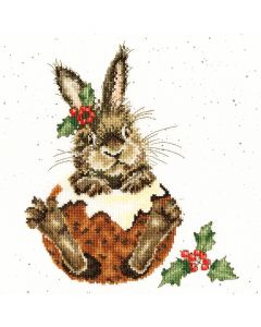 Borduurpakket  kerst konijn om te borduren Bothy Threads xhd90