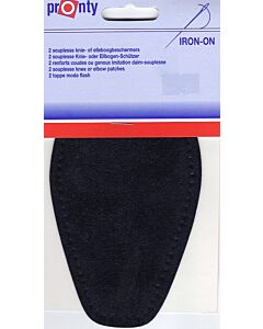 Elleboogstukken donker blauw, 2 stuks