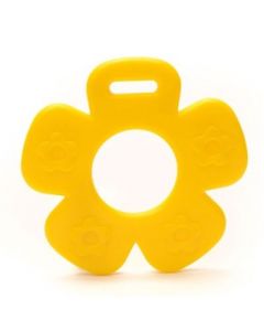 Durable bijtring bloem -  geel