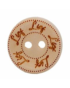 Durable houten tekst knoop Pamperkontje 20mm