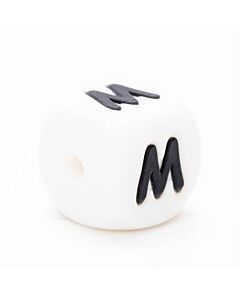 Durable siliconen letterkraal M 12mm.