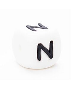 Durable siliconen letterkraal M 12mm.