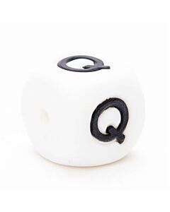 Durable siliconen letterkraal Q 12mm.