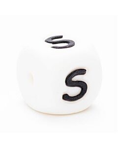 Durable siliconen letterkraal Q 12mm.