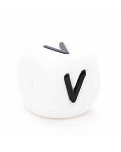 Durable siliconen letterkraal T 12mm.