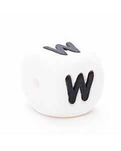 Durable siliconen letterkraal T 12mm.