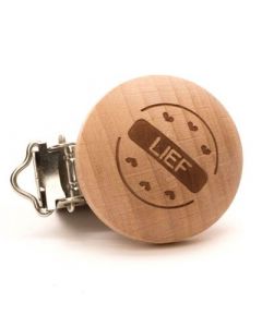 Durable speenclip 'lief' hout 