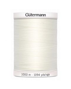 Gütermann naaigaren kleur 111 gebroken wit 1000 meter 