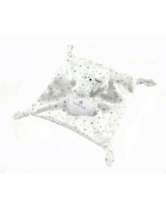 Kroeldoek paard met blauw sterren met slab van dmc gn204