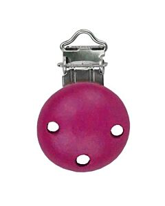 Houten speenclip - fuchsia 