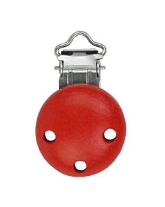 Houten speenclip - rood