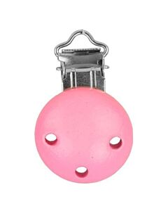 Houten speenclip - roze
