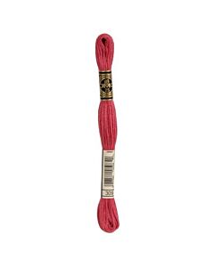 Borduurzijde DMC Mouline Special 117 kl.309 kersen rood/roze