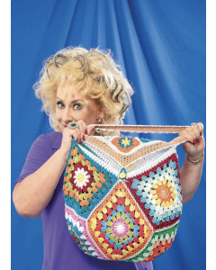 Karin Bloemen grote tas met flap garenpakket