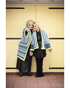 Karin Bloemen lang vest met zachte rand garenpakket