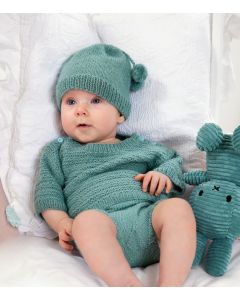 Lana Grossa baby setje breien van Ecopuno (Infanti 19, m33,34,35)