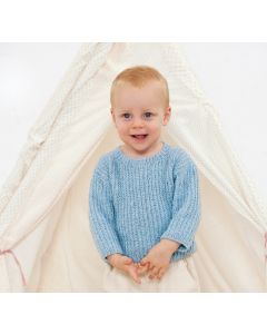 Lana Grossa baby trui breien van Ecopuno (Infanti 19, m25)