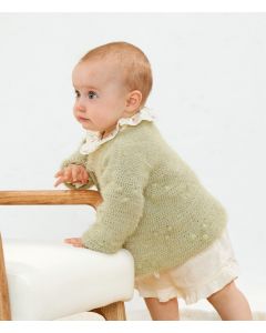 Lana Grossa baby vestje breien van Per Fortuna (Infanti 19, m10)