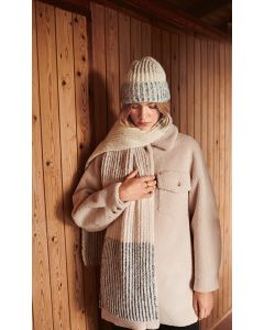 Lana Grossa blok sjaal breien van Ecopuno en Setasuri (Nordic Knits, m7)