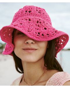 Lana Grossa dames hoed haken van Organico (LP15, M18)