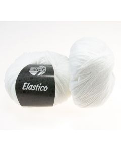 Lana Grossa Elastico kleur 1 wit katoengaren