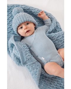Lana Grossa gehaakte baby deken van Cool Merino Big (infanti 19, m24)