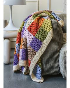 Lana Grossa granny deken haken en breien van Ecopuno