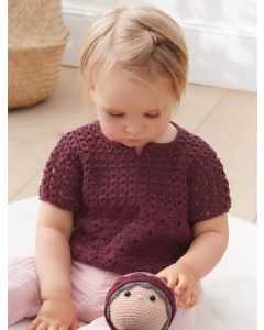 Lana Grossa korte mouwen baby trui van Cool Wool haken (infanti 17, m55)