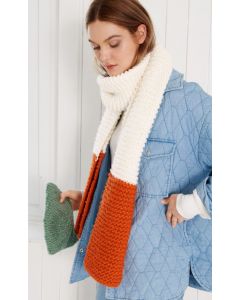 Gratis breipatroon makkelijke sjaal breien van Lana Grossa Per Lei