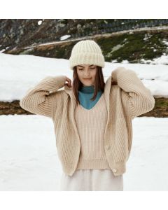 Lana Grossa muts breien van Alta Moda Cashmere 16 en Silkhair (Classici 23, m29)