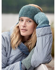 Lana Grossa polswarmers en hoofdband breien van Gomitolo Alpaca g10,m14/15