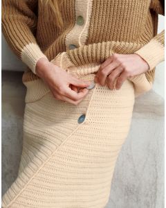 Lana Grossa rok haken van Cool Wool Big (Classici 23, model 10)