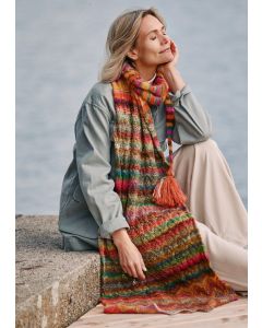 Lana Grossa sjaal breien van Colorissimo en Silkhair (Doeken & Co 7 m10b)