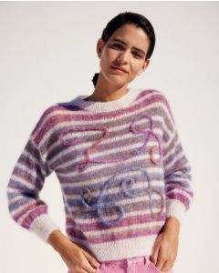 Lana Grossa Silkhair & Silkhair print trui breien uit Filati 65, m37