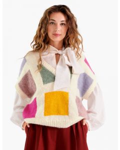 Lana Grossa slipover in tricotsteek breien M59