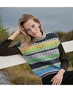 Lana Grossa spencer met kabelpatroon breien van Gomitolo Tosca G10,m31