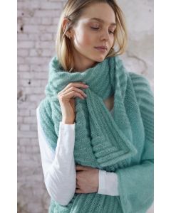 Lana Grossa stola breien van Ecopuno en Silkhair (Beloved knits, model 9)