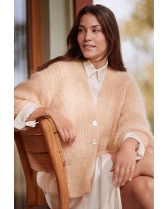 Lana Grossa vest in halve patentsteek breien van Silkhair uit Lookbook 16 m.17