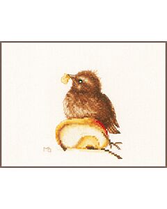Lanarte borduurpakket jong mereltje pn-0188018 van Marjolein Bastin borduren
