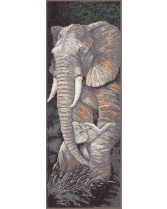 Lanarte borduurpakket olifant met jong borduren pn-0008059