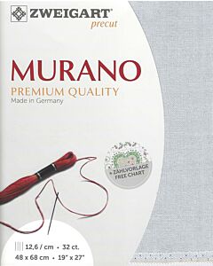 Borduurstof Murano 32counts/12.6 draadjes per cm kleur 705 licht grijs  van Zweigart