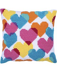 Borduurpakket kussenpakket Heart College Needleart World LH9.003