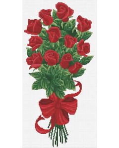 Needleart World borduurpakket Bouquet of Red Roses 340.003