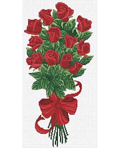 Needleart World borduurpakket Bouquet of Red Roses 340.003