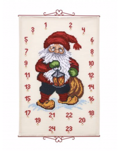 Permin adventskalender kerstman 34-9530 borduren